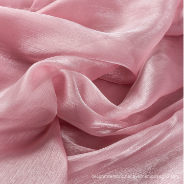 bright yarn organza scrunchie fabric wrinkle feeling for wedding dress